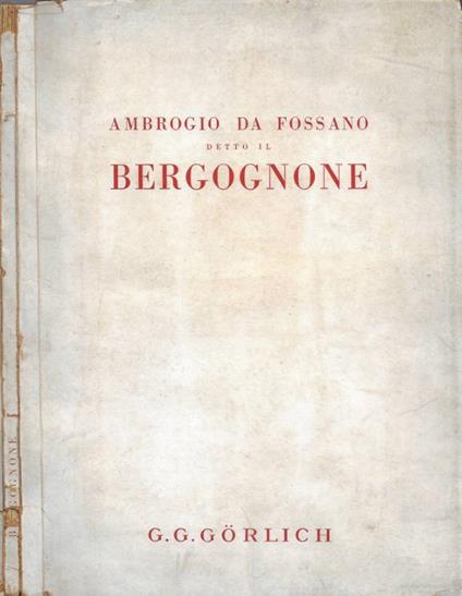 Ambrogio da Fossano detto il Bergognone - Nietta Aprà - copertina
