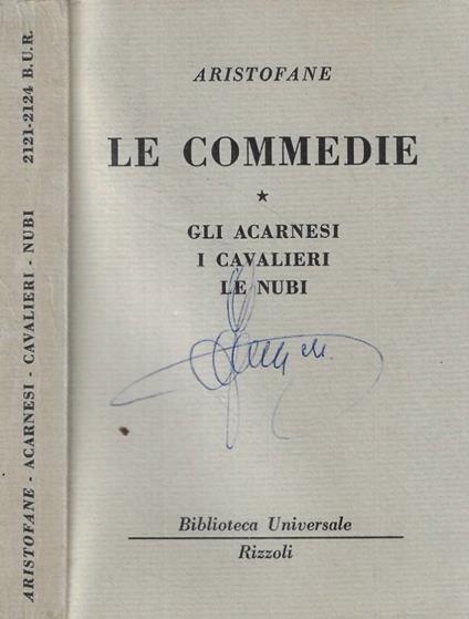 Le commedie - Aristofane - copertina