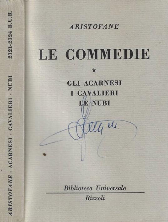 Le commedie - Aristofane - copertina