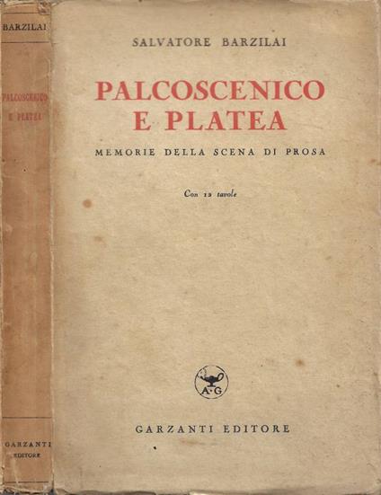 Palcoscenico e platea - Salvatore Barzilai - copertina
