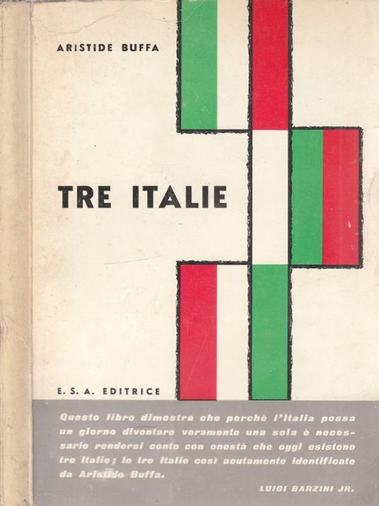 Tre italie - Aristide Buffa - copertina