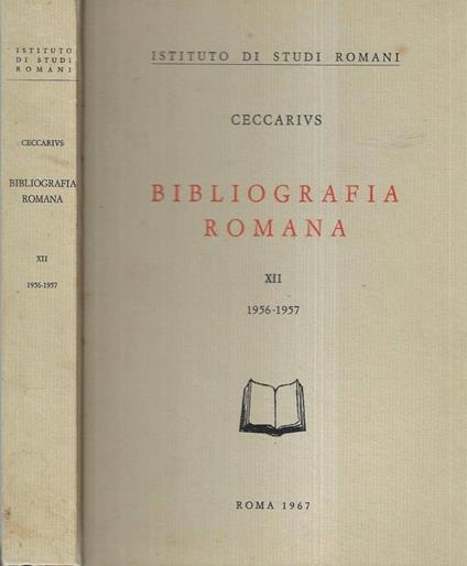 Bibliografia romana XII - Ceccarius - copertina