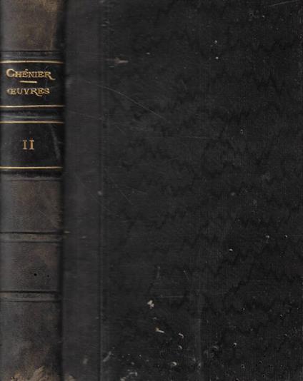 Oeuvres poétiques Tomo II - André Chénier - copertina