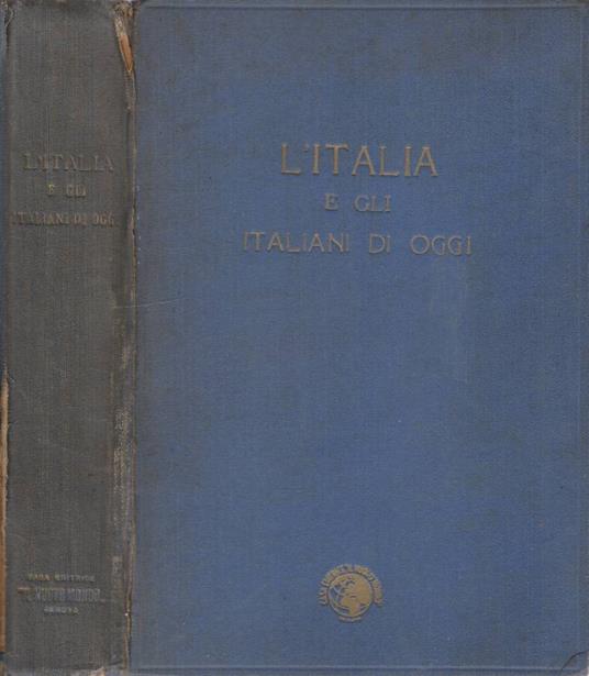L' Italia e gli italiani di oggi - Arturo Codignola - copertina