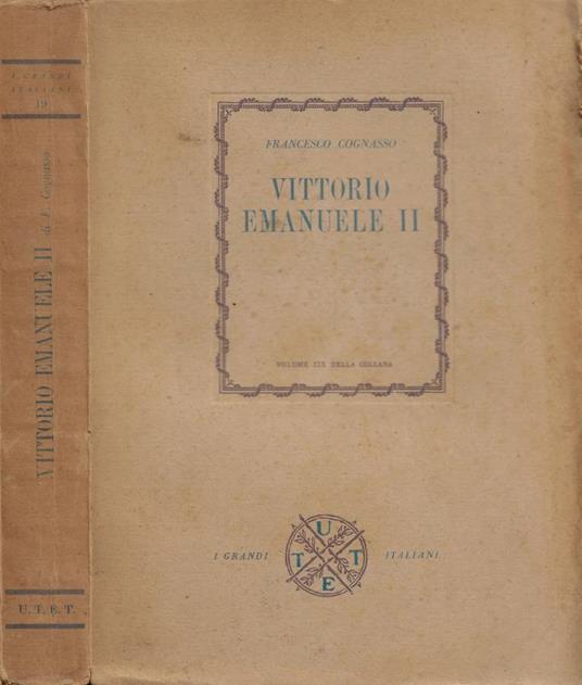 Vittorio Emanuele II - Francesco Cognasso - copertina