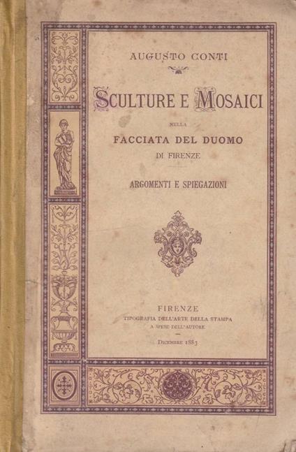 Sculture e mosaici - Augusto Conti - copertina