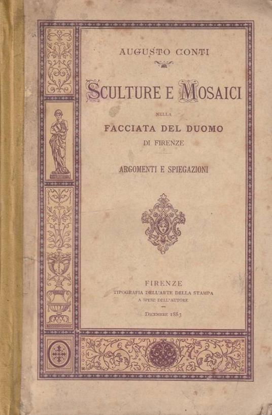 Sculture e mosaici - Augusto Conti - copertina