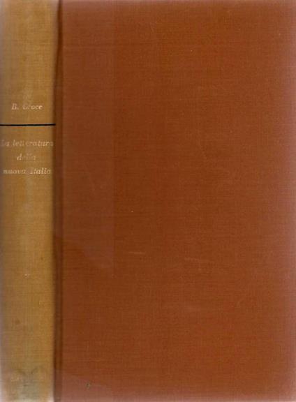 La letteratura della nuova Italia - Benedetto Croce - copertina
