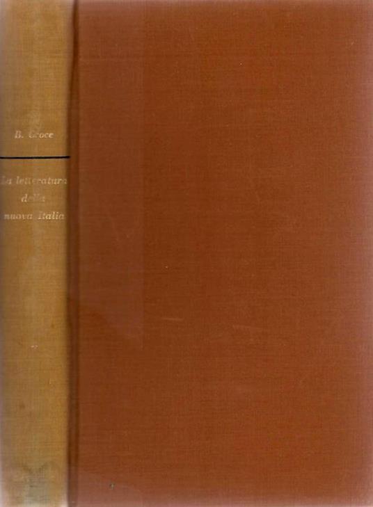 La letteratura della nuova Italia - Benedetto Croce - copertina