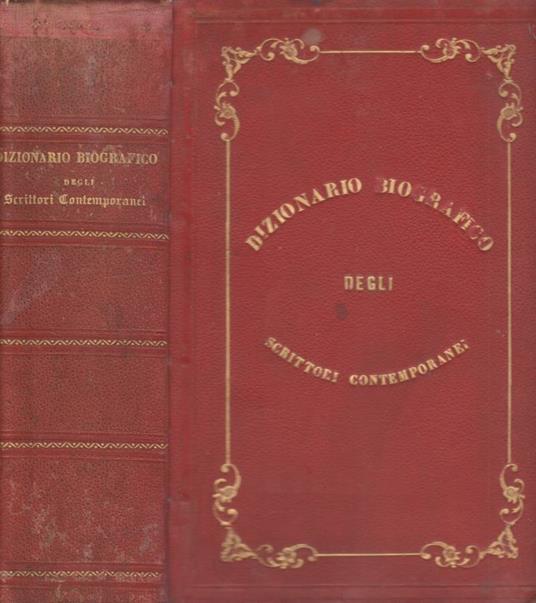 Dizionario biografico degli scrittori contemporanei - Angelo De Gubernatis - copertina