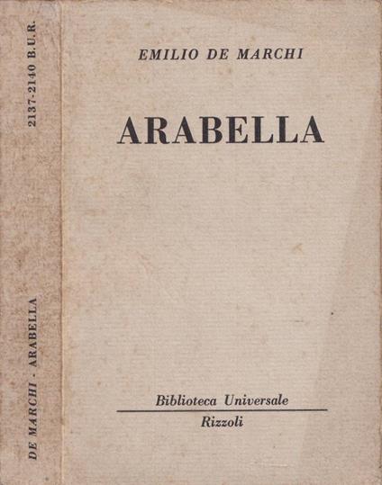 Arabella - Emilio De Marchi - copertina