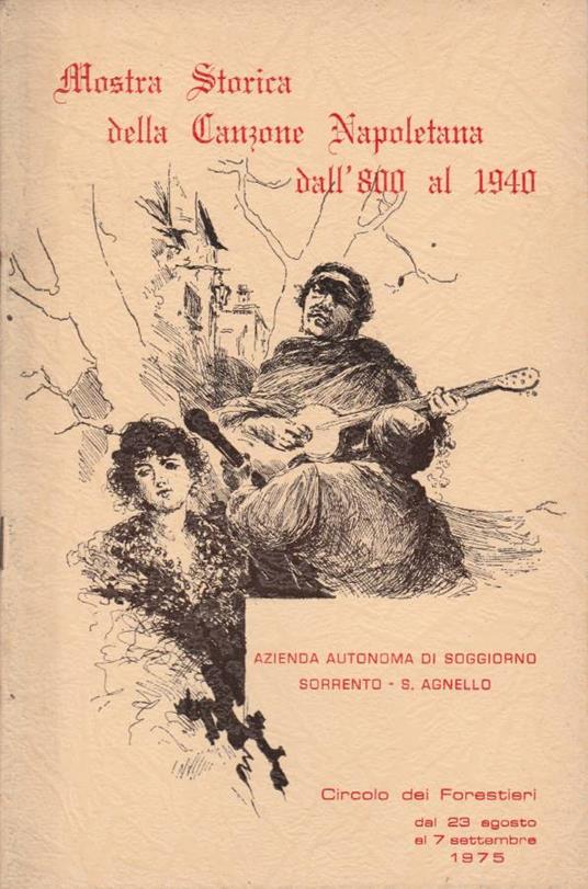 Mostra Storica della Canzone Napoletana dall'800 al 1940 - Ettore De Mura - copertina