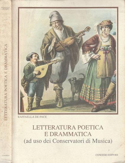 Letteratura poetica e drammatica - Raffaella De Pace - copertina