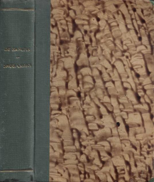 Saggi Critici - Francesco De Sanctis - copertina