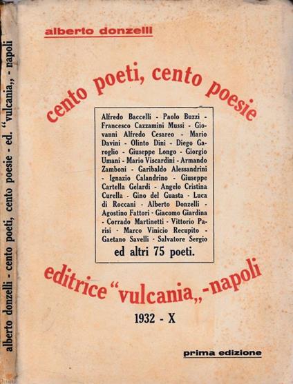 Cento poeti, cento poesie - Alberto Donzelli - copertina