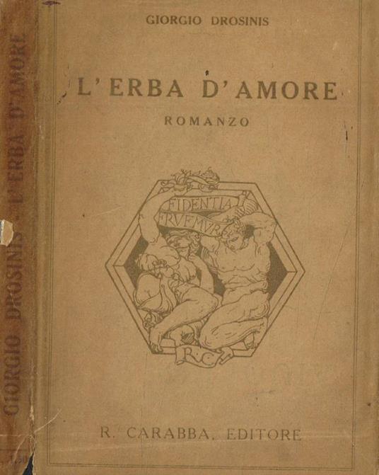L' erba d'amore - Giorgio Drosinis - copertina