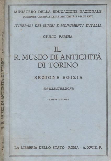 Il R. museo di antichità di Torino - Giulio Farina - copertina