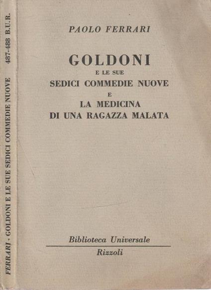 Goldoni - Paolo Ferrari - copertina