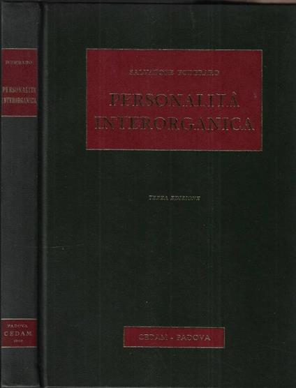 Personalità interorganica ( Autografo ) - Salvatore Foderaro - copertina