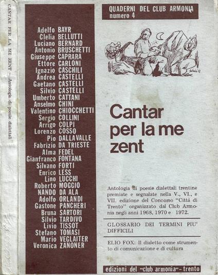 Cantar per la me zent - Elio Fox - copertina