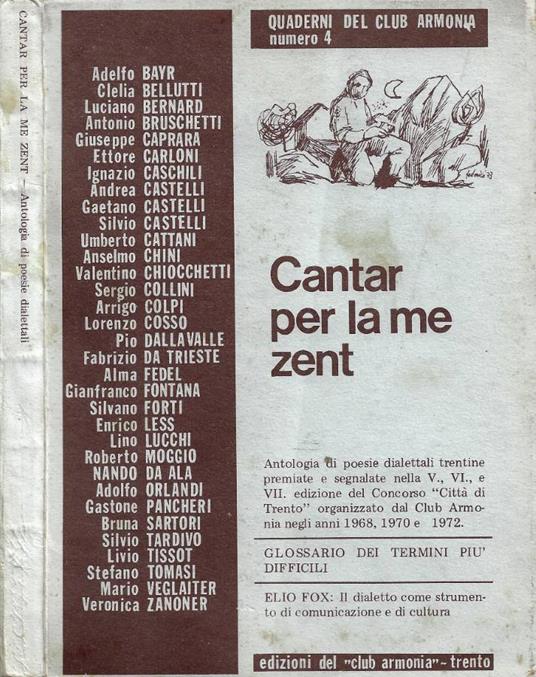 Cantar per la me zent - Elio Fox - copertina