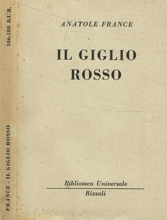 Il giglio rosso - Anatole France - copertina