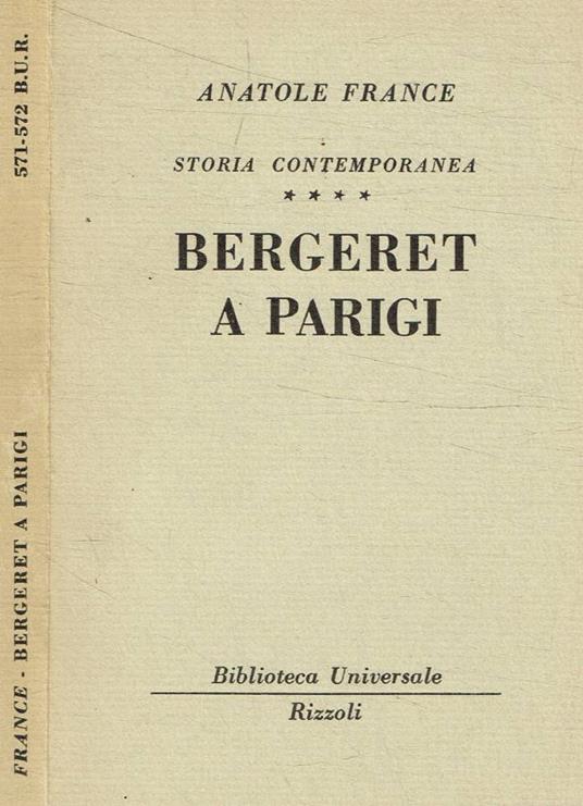 Storia contemporanea. Bergeret a Parigi - Anatole France - copertina