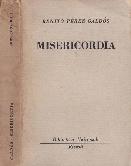 Misericordia - Benito Pérez Galdos - copertina