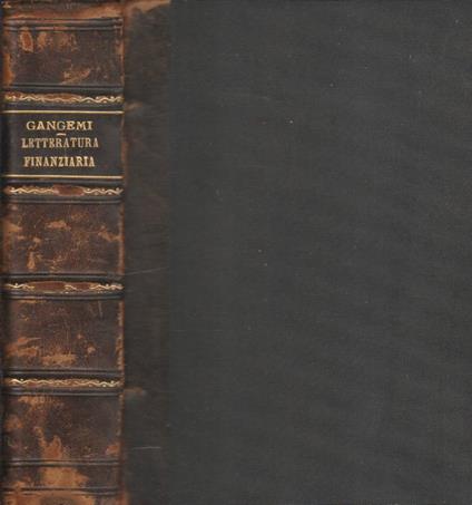 Lineamenti di letteratura finanziaria - Lello Gangemi - copertina