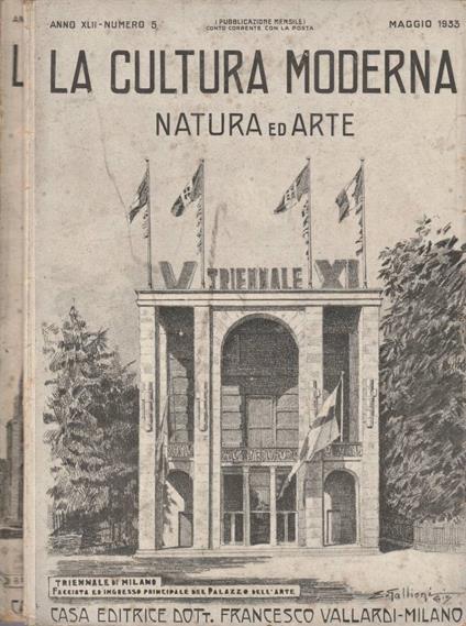 La cultura moderna numeri 5,9, 1933 - Vittorio Giglio - copertina
