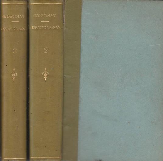Epistolario vol 2,3 - Pietro Giordani - copertina
