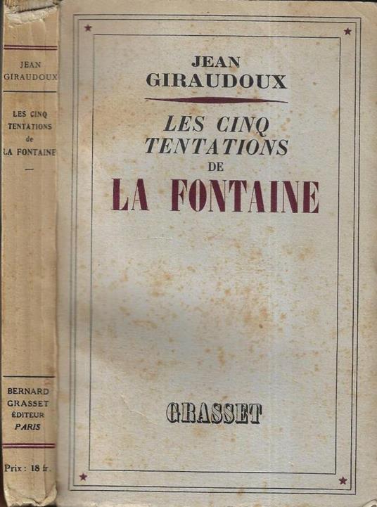 Les cinq tentations de La Fontaine - Jean Giraudoux - copertina