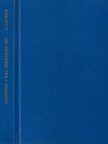 Un sentiero tra i filosofi - Giovanni Giulietti - copertina