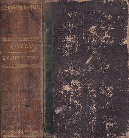 L' osservatore, vol. I e II - Gasparo Gozzi - copertina