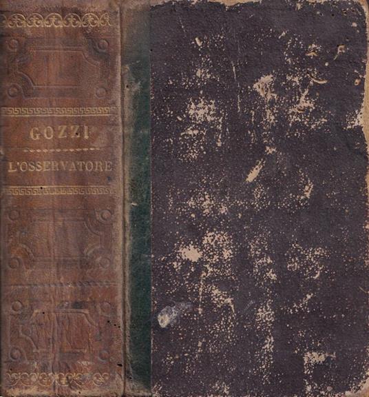 L' osservatore, vol. I e II - Gasparo Gozzi - copertina