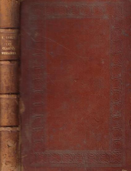 Les clartés humaines - Fernand Gregh - copertina