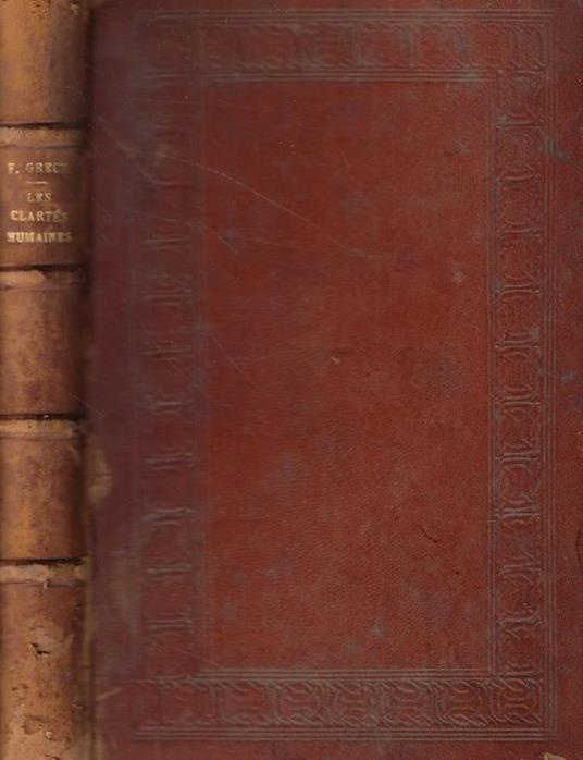 Les clartés humaines - Fernand Gregh - copertina