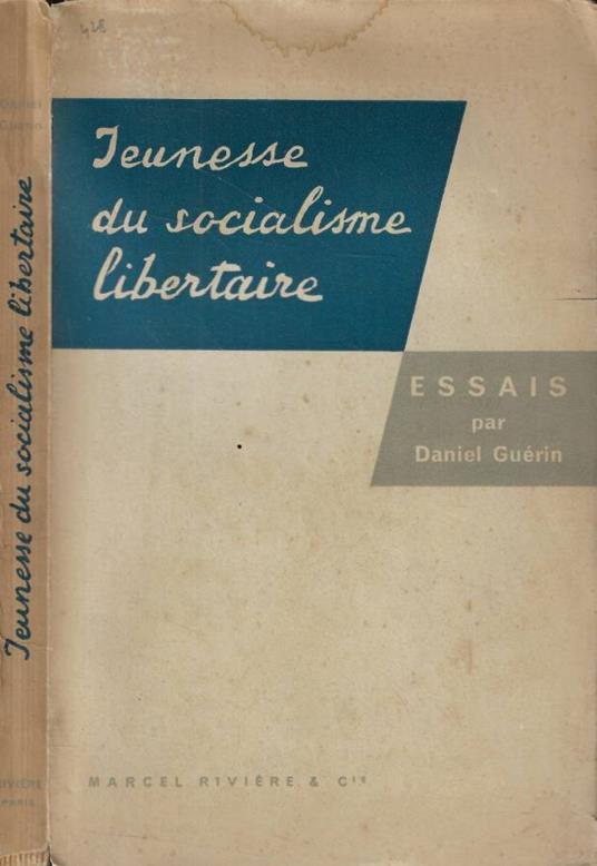 Jeunesse du socialisme libertaire - Daniel Guerin - copertina