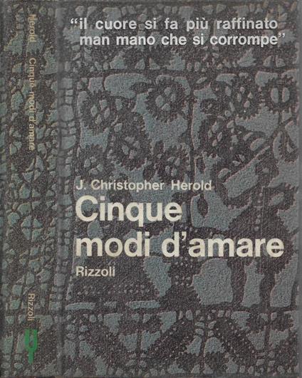 Cinque modi d'amare - J. Christopher Herold - copertina