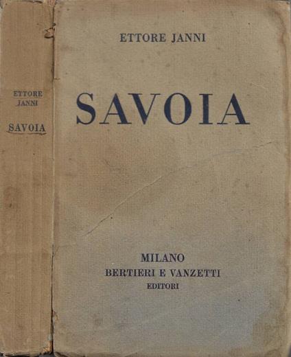 Savoia - Ettore Janni - copertina