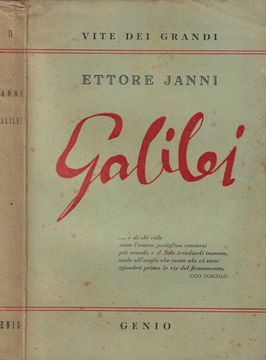 Galilei - Ettore Janni - copertina