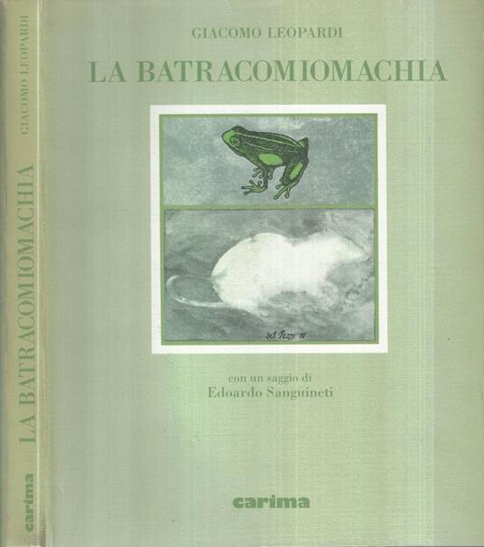 La batracomiomachia - Giacomo Leopardi - copertina