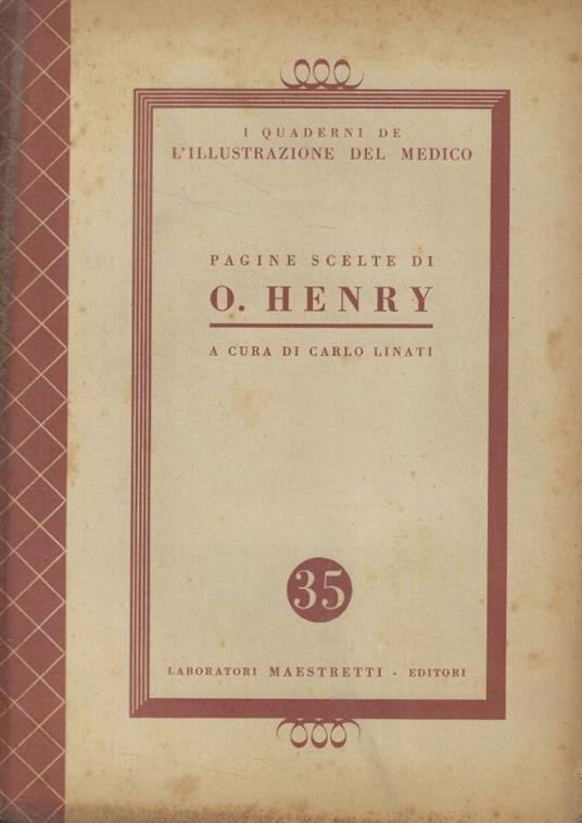 Pagine scelte di O. Henry - Carlo Linati - copertina