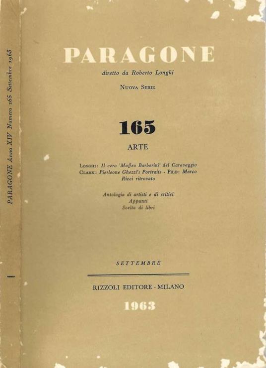 Paragone - Roberto Longhi - copertina
