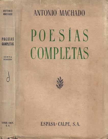 Poesías Completas - Antonio Machado - copertina