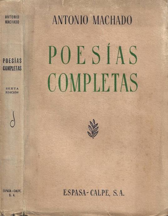 Poesías Completas - Antonio Machado - copertina