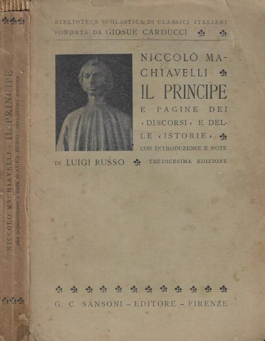 Il principe - Niccolò Machiavelli - copertina