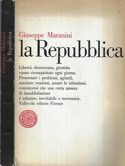 La Repubblica - Giuseppe Maranini - copertina