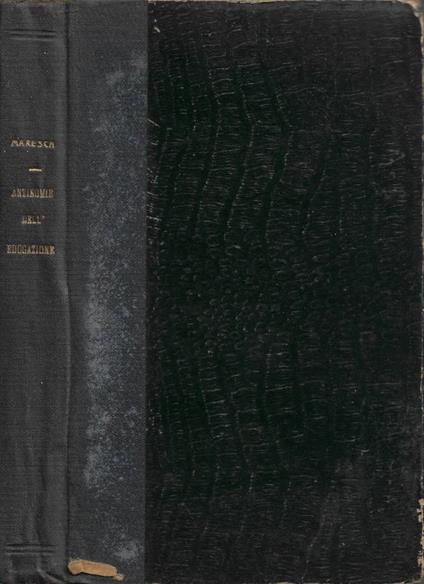 Le Antinomie dell'Educazione - Mariano Maresca - copertina