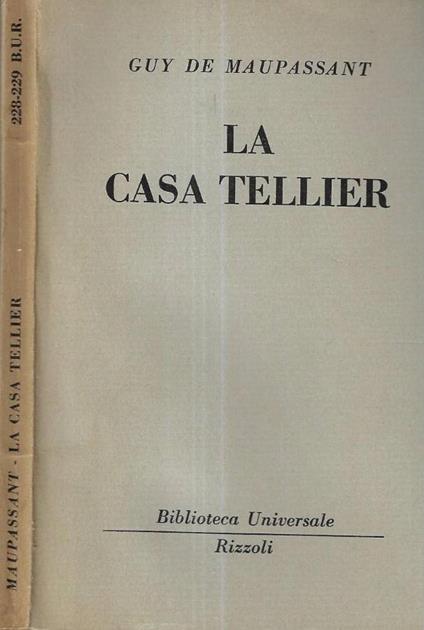 La casa Tellier - Guy de Maupassant - copertina